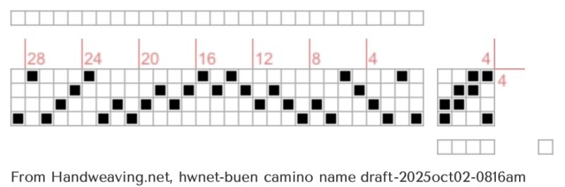 buen camino name draft for shadow weave